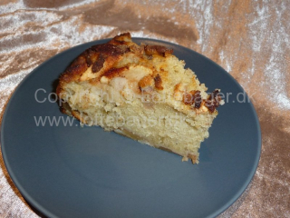 Bagt æblekage med kanel og marcipan | Bageopskrifter, kageopskrifter og opskrifter på tærte m.m.