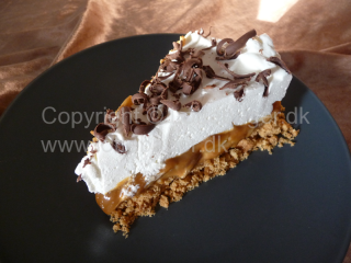 Banofee pie | Lottebager.dk | Bageopskrifter, kageopskrifter og opskrifter på tærte m.m.