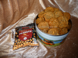 Peanut cookies | Lottebager.dk | Bageopskrifter, kageopskrifter og opskrifter på tærte m.m.
