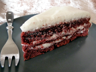 Red velvet kage | Lottebager.dk | Bageopskrifter, kageopskrifter og opskrifter på tærte m.m.