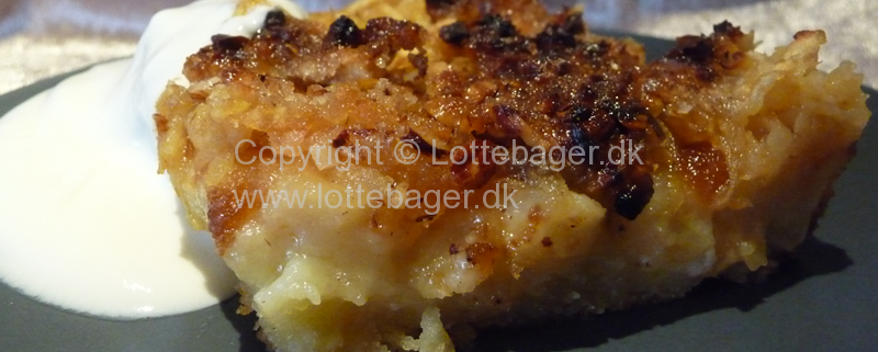 Bagt æblekage med låg - bageopskrift