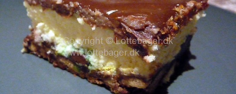 Kage med flødeost og chokolade - bageopskrift